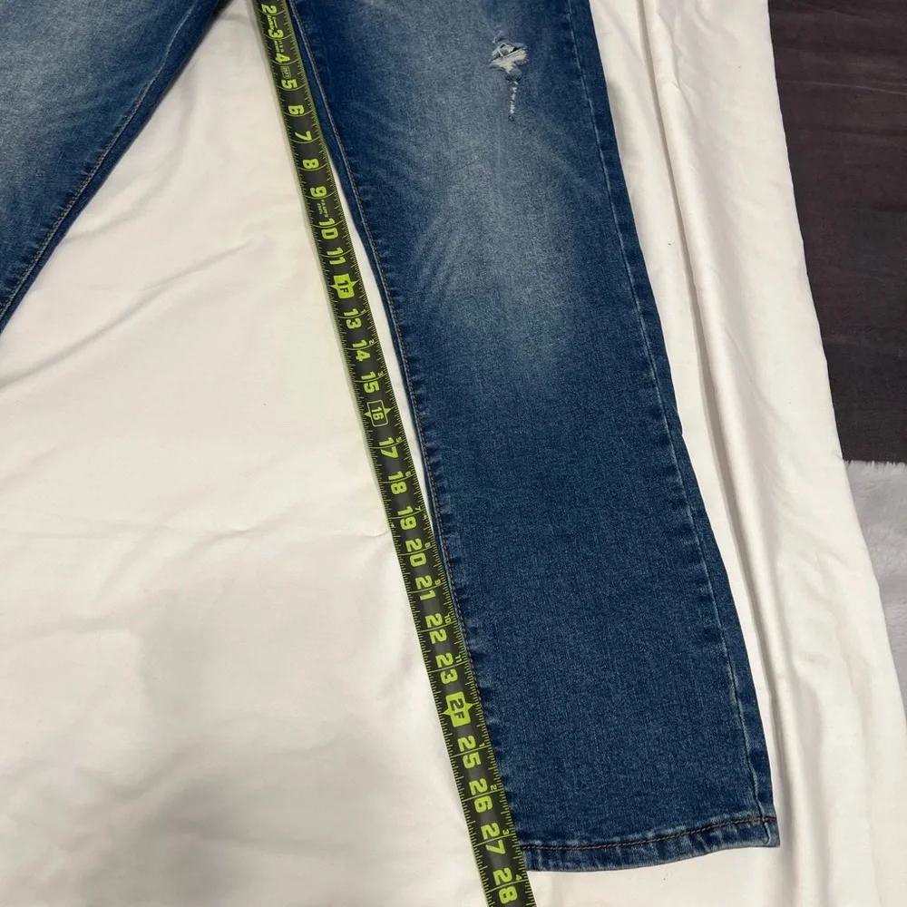 Aeropostale Distressed Dark Blue Denim Skinny Jeans sz 38 EUC